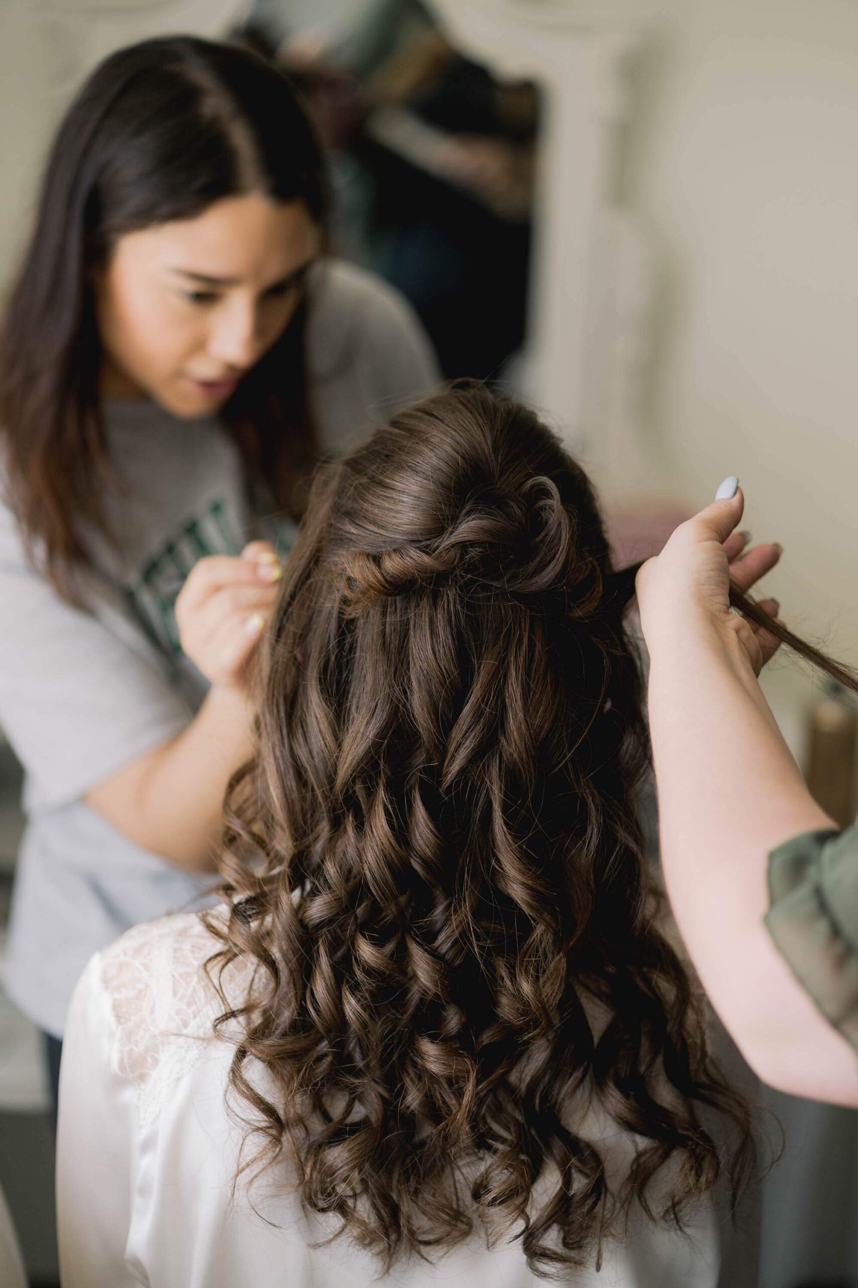 Bridal hair at Southdowns Manor.